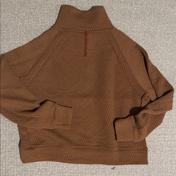 L.L. Bean Brown Quarter-Zip Sweatshirt - Picture 4 of 6